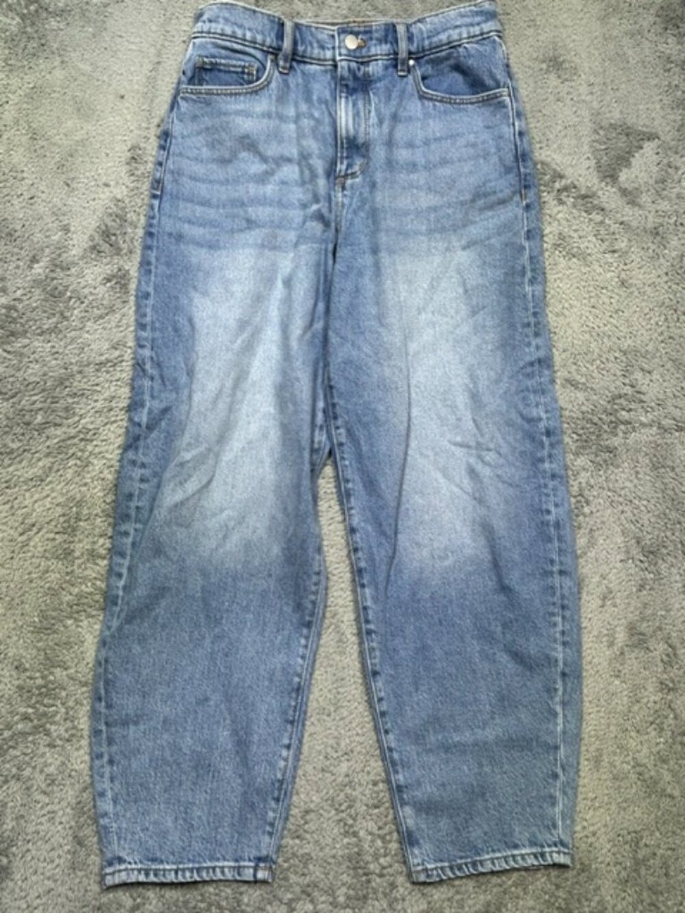 Ann Taylor Jeans Womens 4 Blue The Barrel High Rise Wide Leg Denim 29x28 NEW